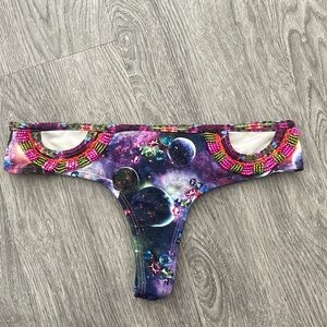 Galaxy Print Bikini Bottom